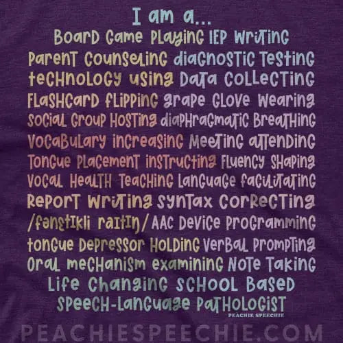 I am a… School Based SLP
