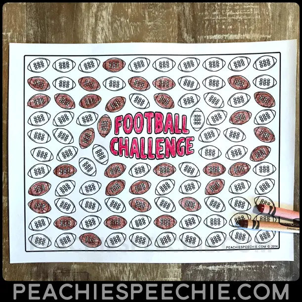 100 Trials Sports Challenges by Peachie Speechie - Materials peachiespeechie.com