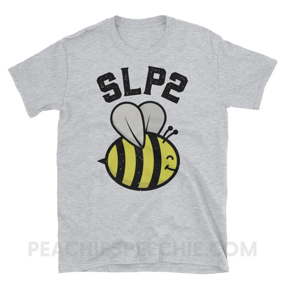 SLP 2 Bee Classic Tee - Sport Grey / S - T-Shirts & Tops peachiespeechie.com