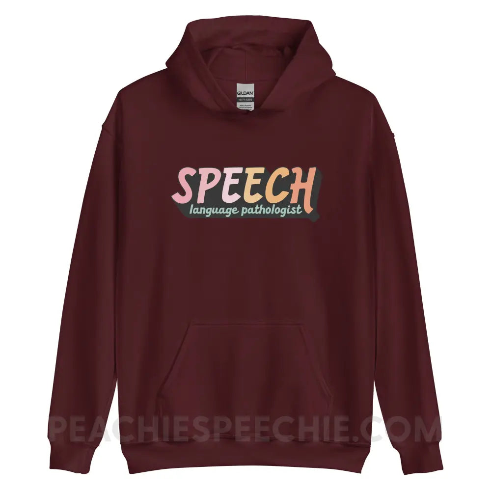 3D SLP Classic Hoodie - Maroon / S - peachiespeechie.com