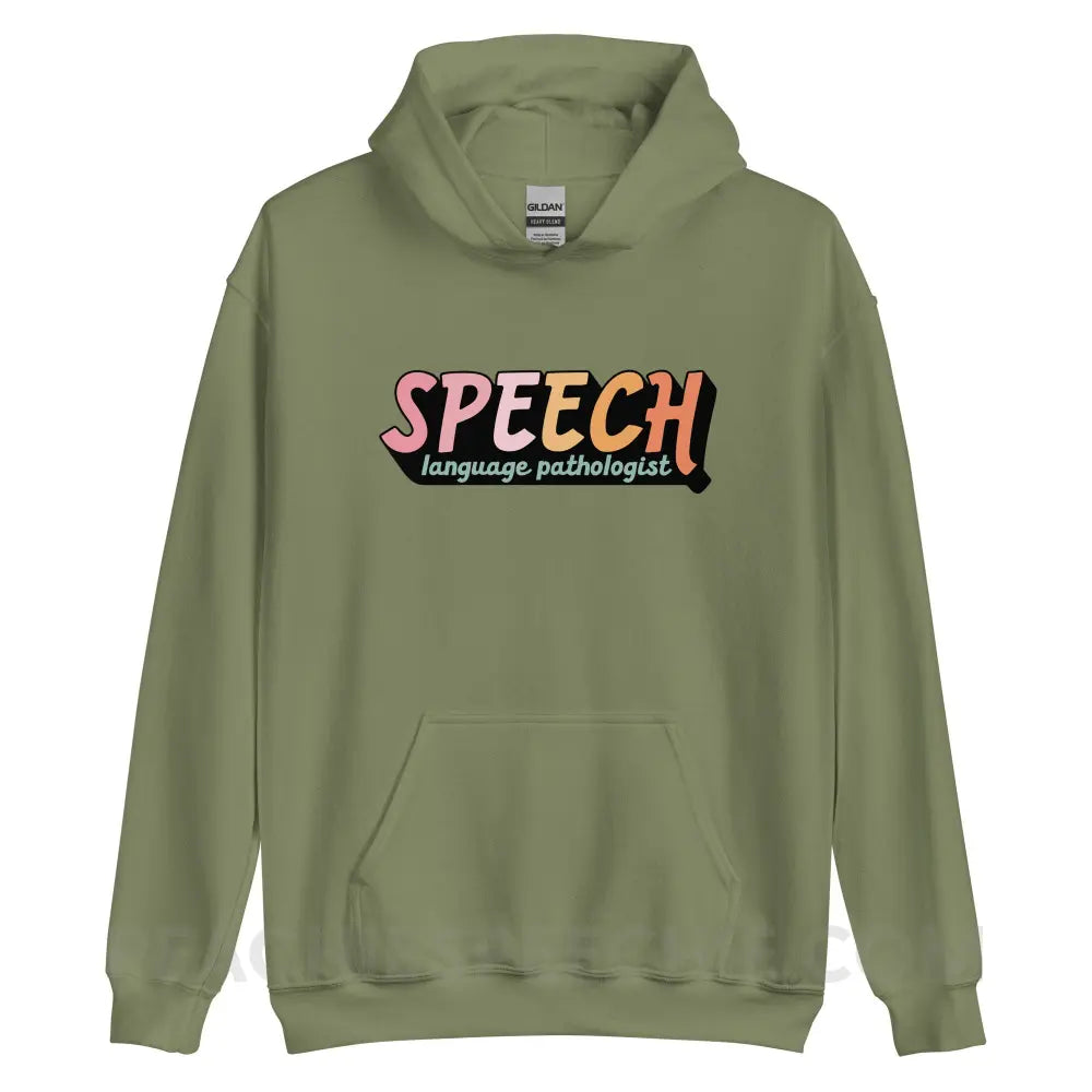 3D SLP Classic Hoodie - Military Green / S - peachiespeechie.com