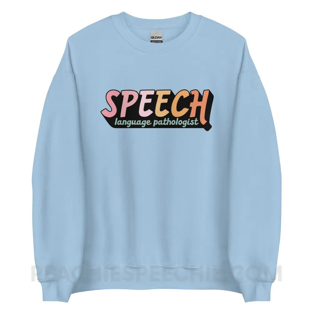 3D SLP Classic Sweatshirt - Light Blue / S - peachiespeechie.com
