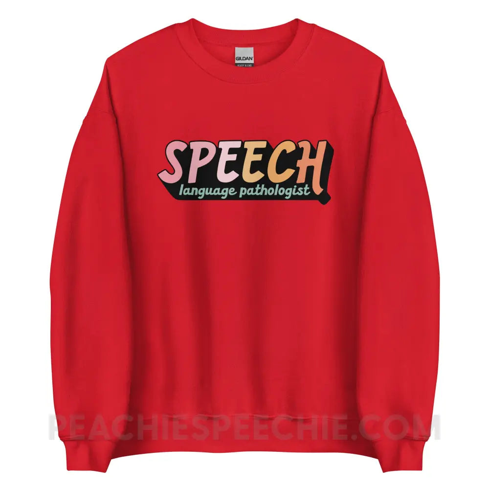 3D SLP Classic Sweatshirt - Red / S - peachiespeechie.com