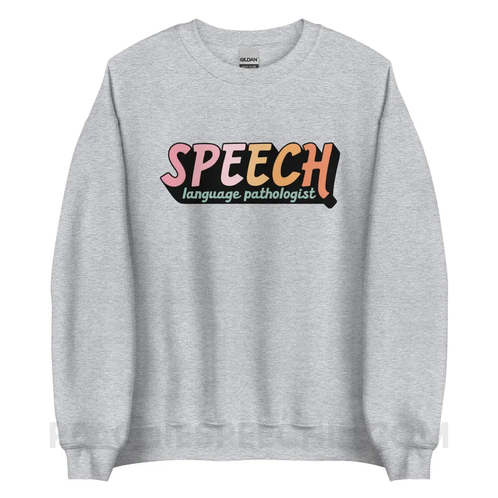 3D SLP Classic Sweatshirt - Sport Grey / S - peachiespeechie.com