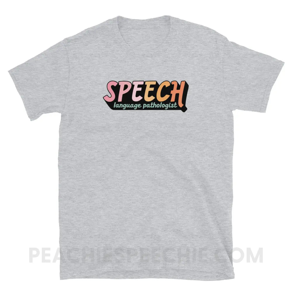 3D SLP Classic Tee - Sport Grey / S - T-Shirt peachiespeechie.com