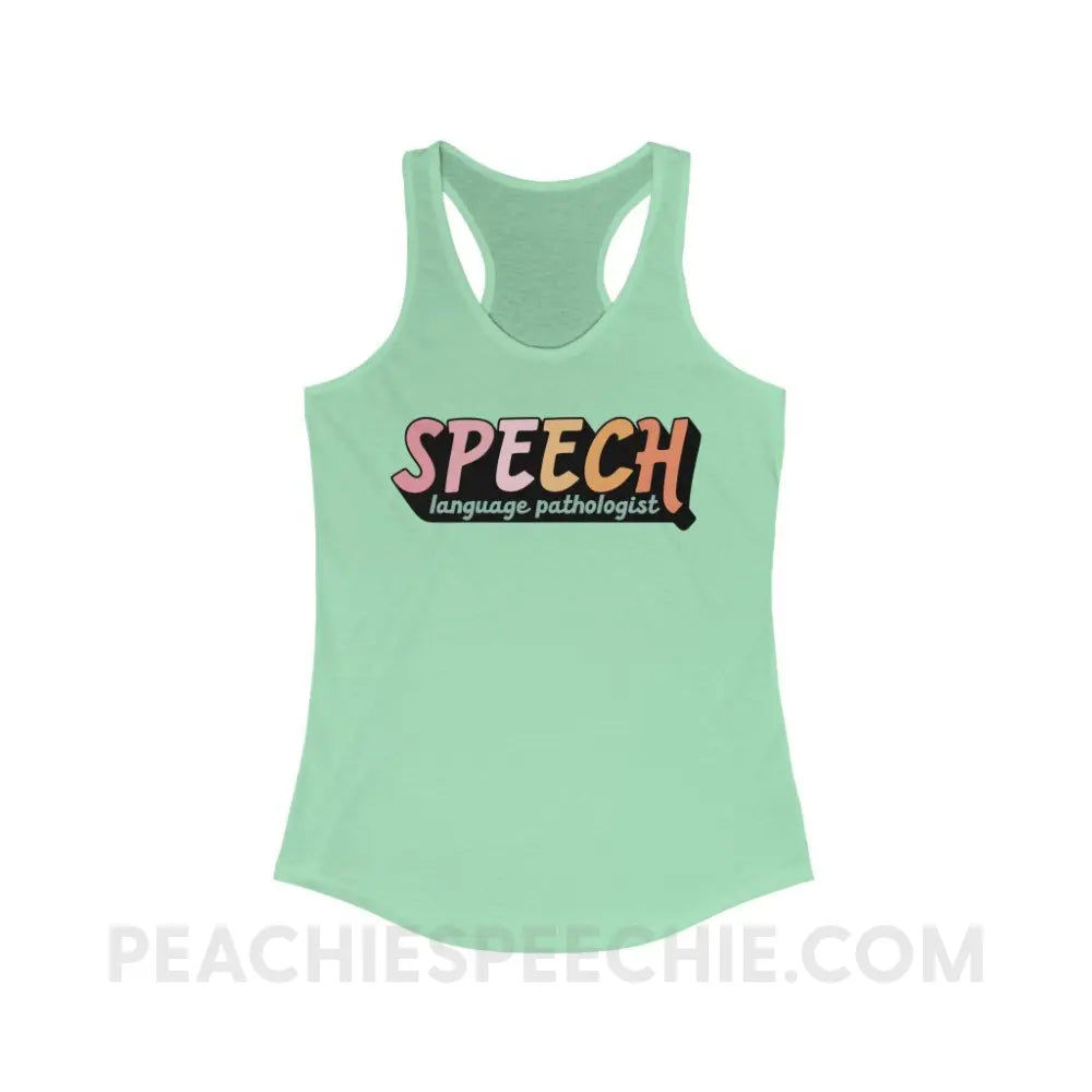 3D SLP Superfly Racerback - Solid Mint / XS - Tank Top peachiespeechie.com