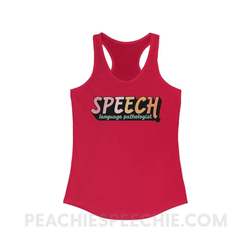 3D SLP Superfly Racerback - Solid Red / XS - Tank Top peachiespeechie.com