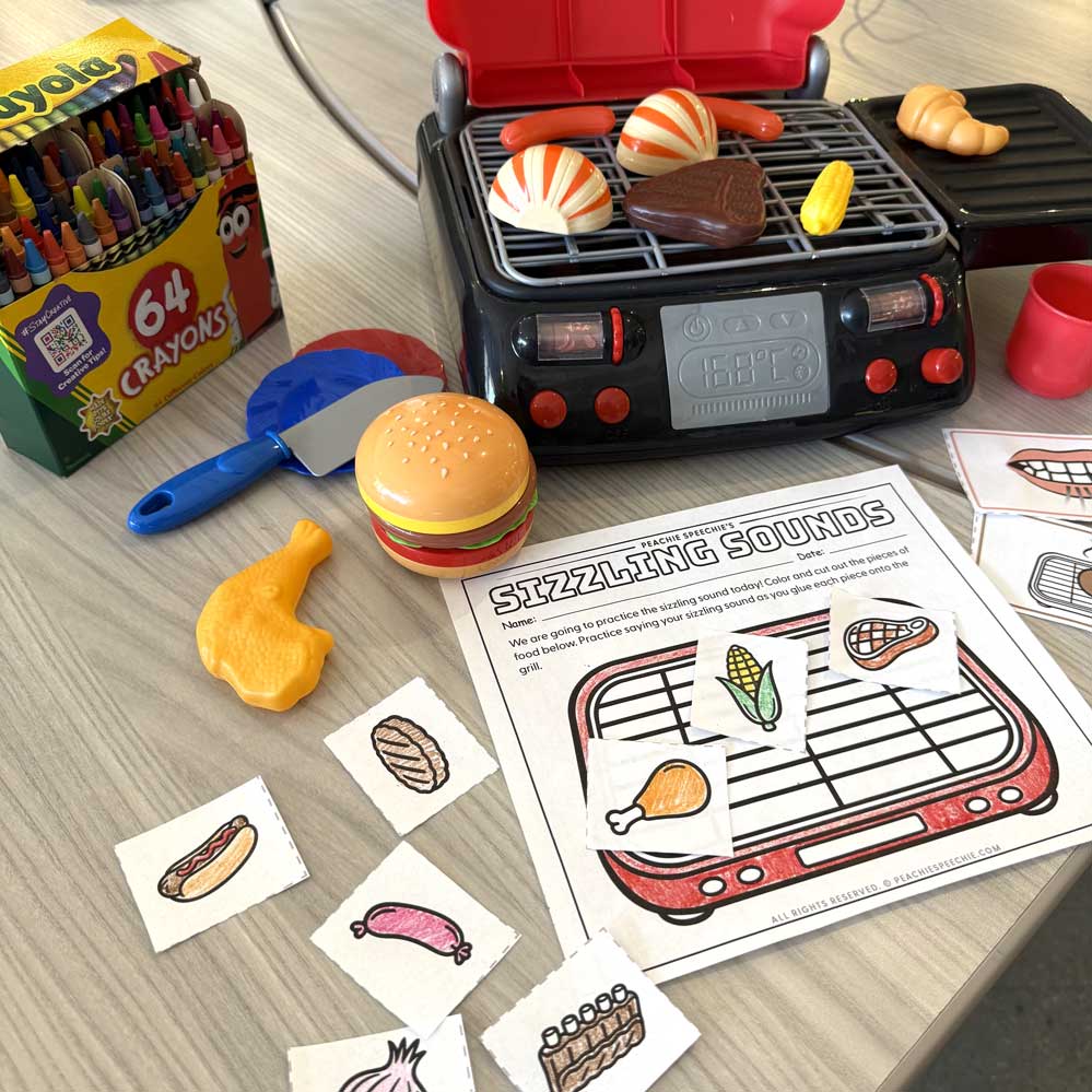 Sizzling Sounds Lateral S Speech Therapy Activity