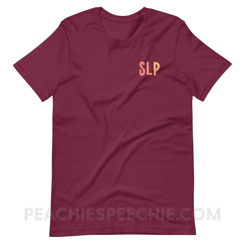 I am a… School Based SLP Premium Soft Tee - T-Shirt peachiespeechie.com