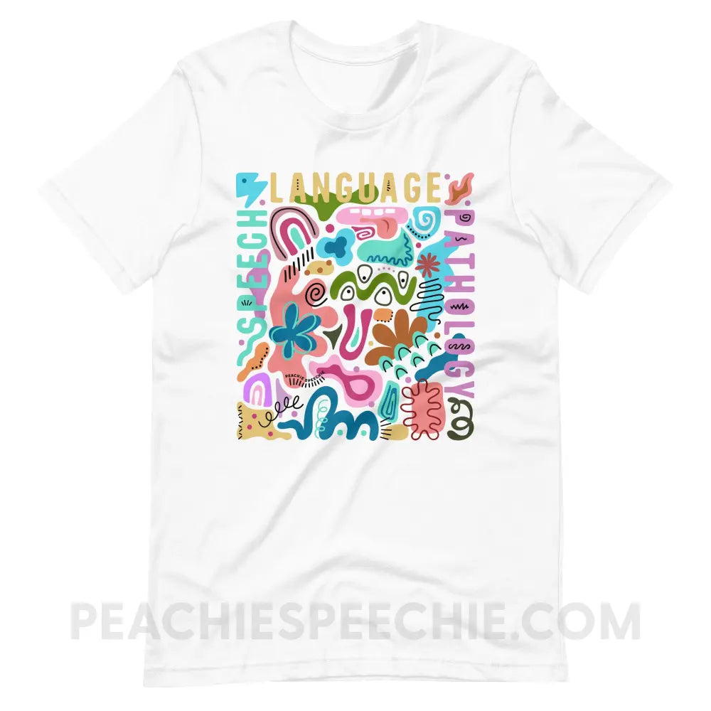 Abstract Art SLP Premium Soft Tee - peachiespeechie.com