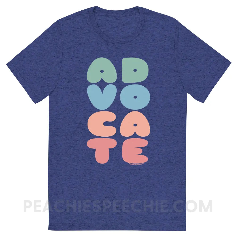 Advocate Tri-Blend Tee - Navy Triblend / XS - peachiespeechie.com