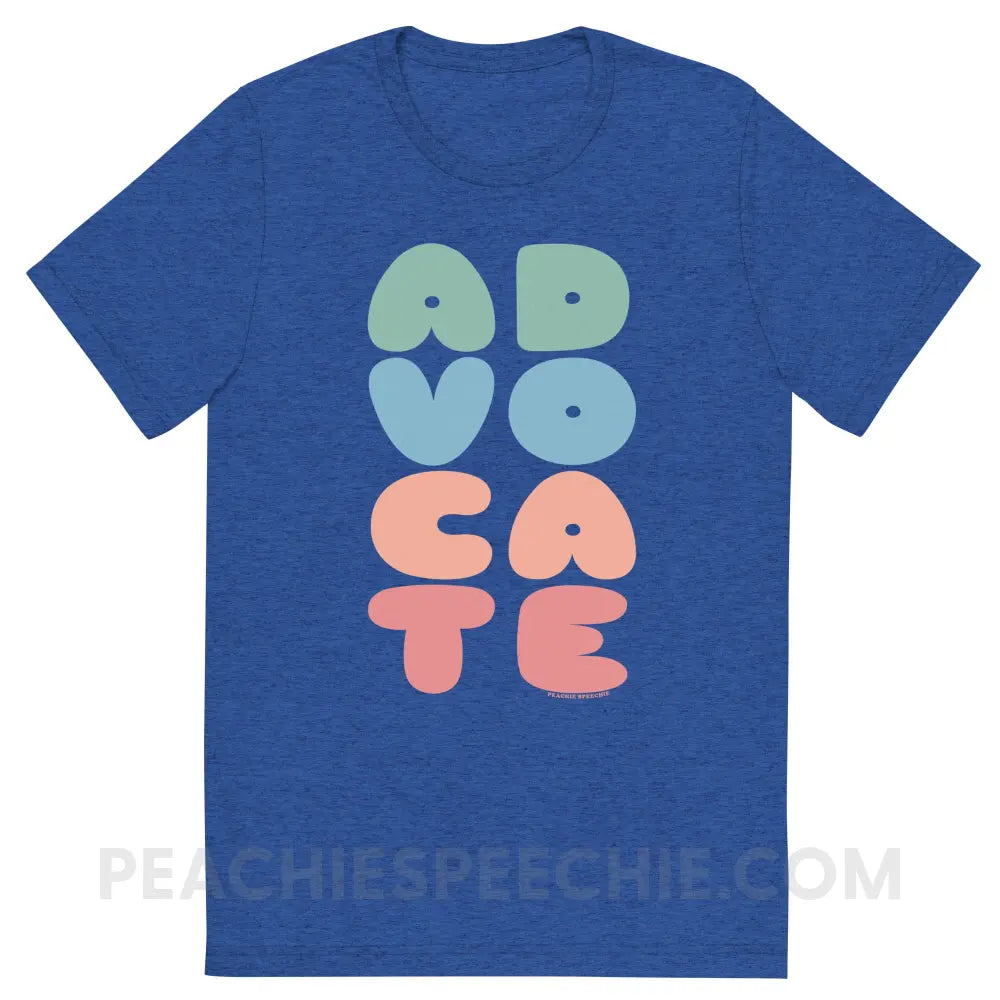 Advocate Tri-Blend Tee - True Royal Triblend / XS - peachiespeechie.com