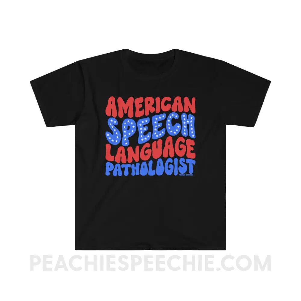 American Speech-Language Pathologist Classic Tee - Black / S - T-Shirt peachiespeechie.com
