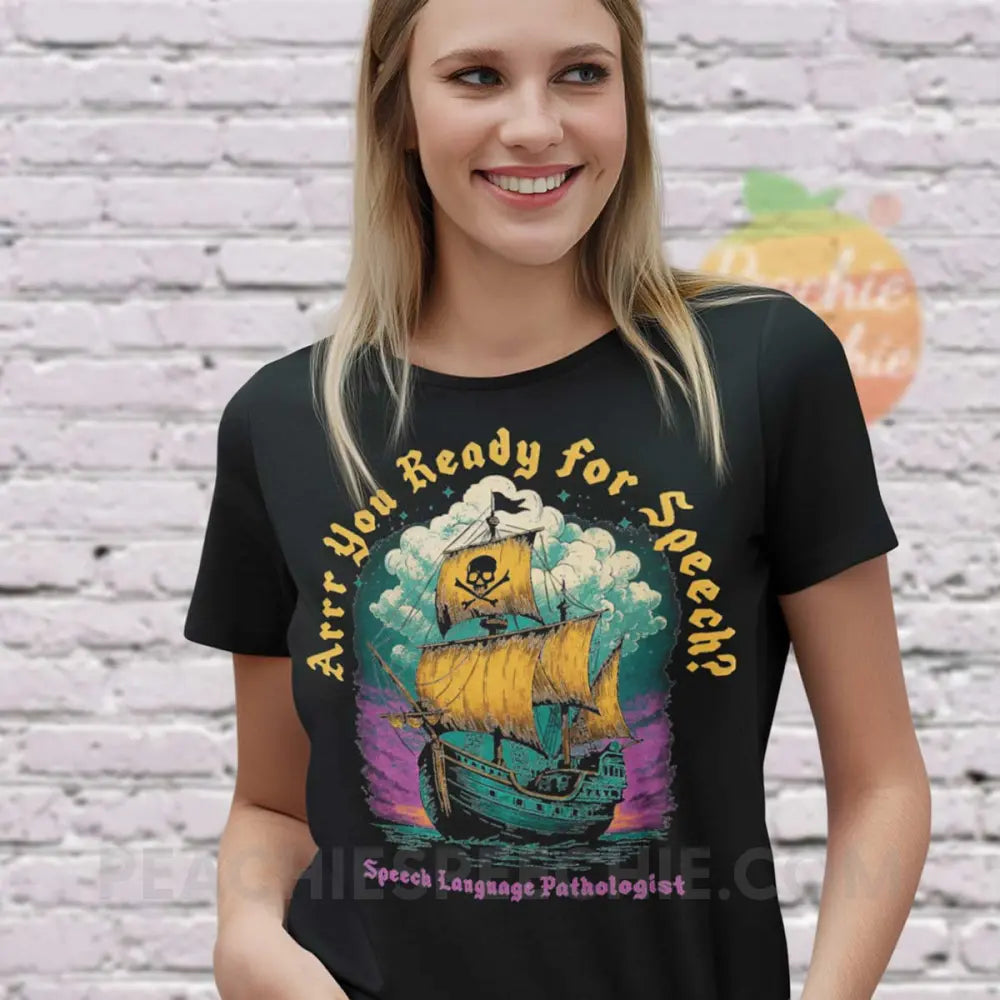 Arrr You Ready For Speech Classic Tee Black / S peachiespeechie.com
