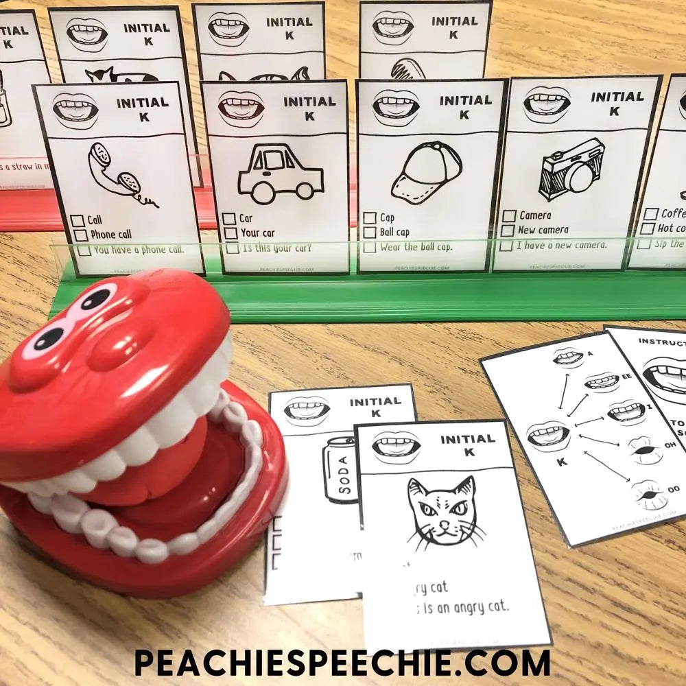 Articulation Flashcards with Visual Cues by Peachie Speechie | Entire Set - Materials | peachiespeechie.com