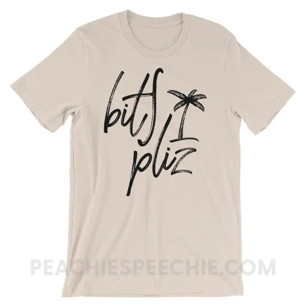Beach Please Premium Soft Tee - Cream / S - T-Shirts & Tops peachiespeechie.com