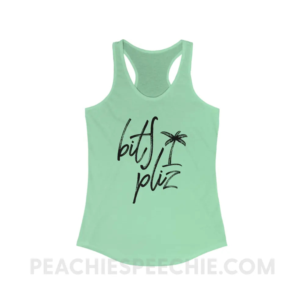 Beach Please Superfly Racerback - XS / Solid Mint - Tank Top peachiespeechie.com