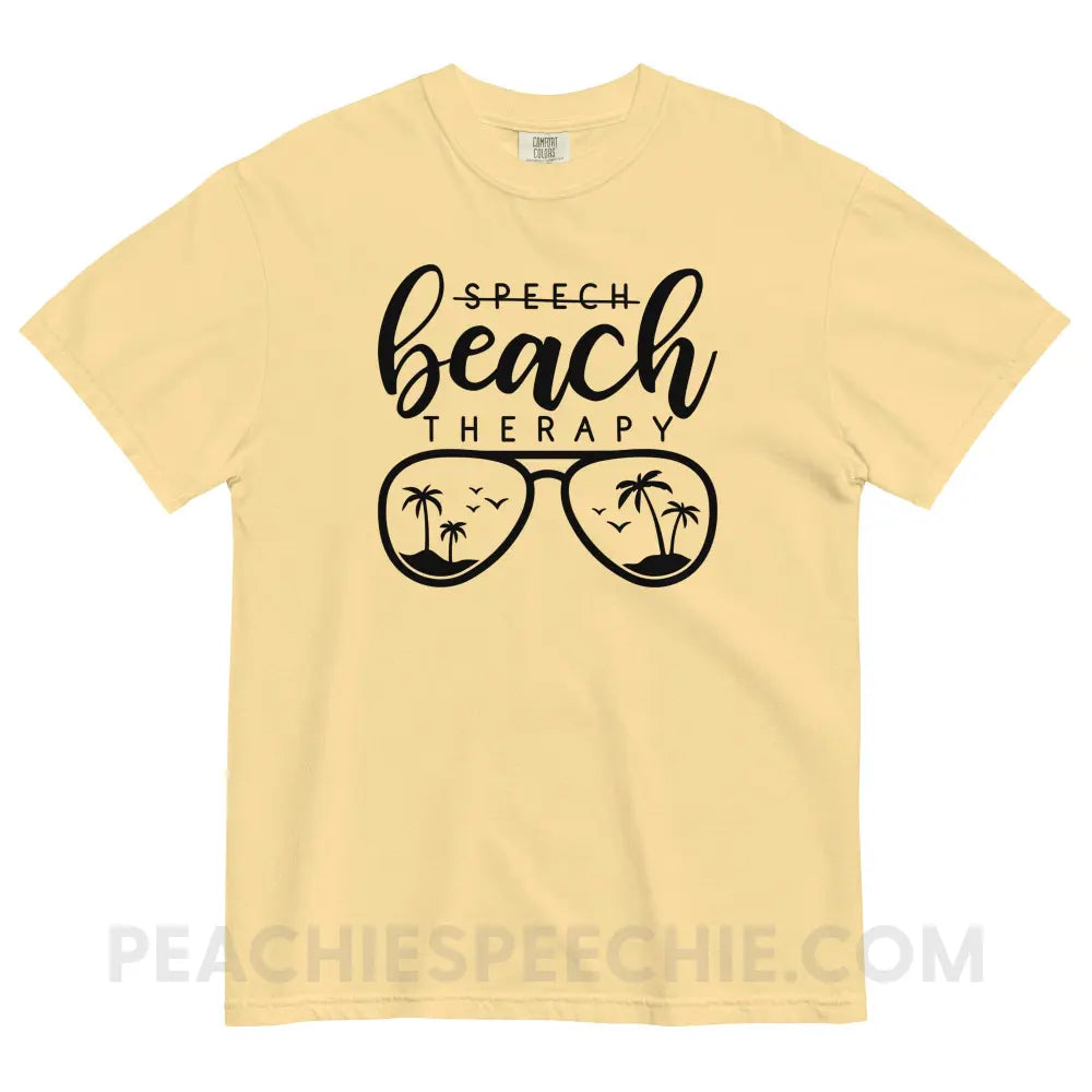 Beach Therapy Comfort Colors Tee - Butter / S - peachiespeechie.com