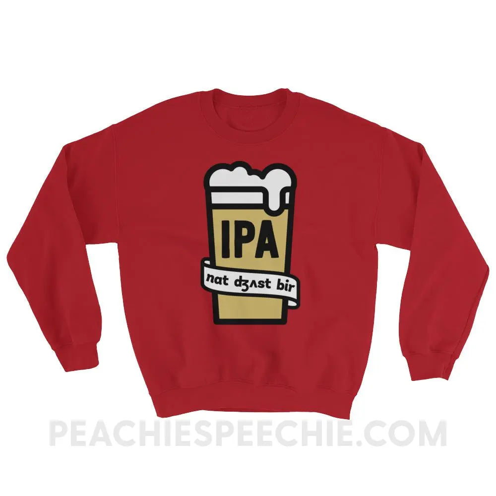 Not Just Beer Classic Sweatshirt - Red / S Hoodies & Sweatshirts peachiespeechie.com