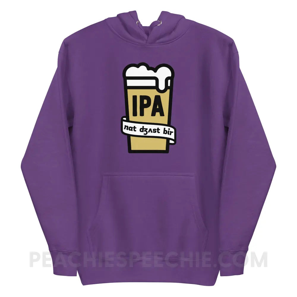 Not Just Beer Fave Hoodie - Purple / S - peachiespeechie.com