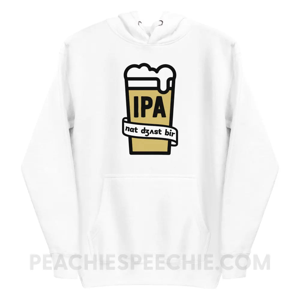 Not Just Beer Fave Hoodie - White / S - peachiespeechie.com