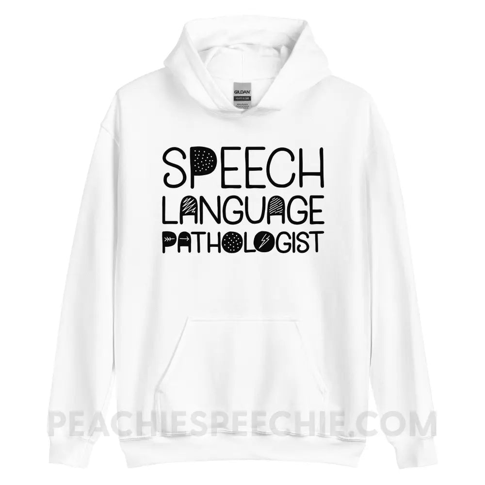 Blackout SLP Classic Hoodie - White / S - peachiespeechie.com