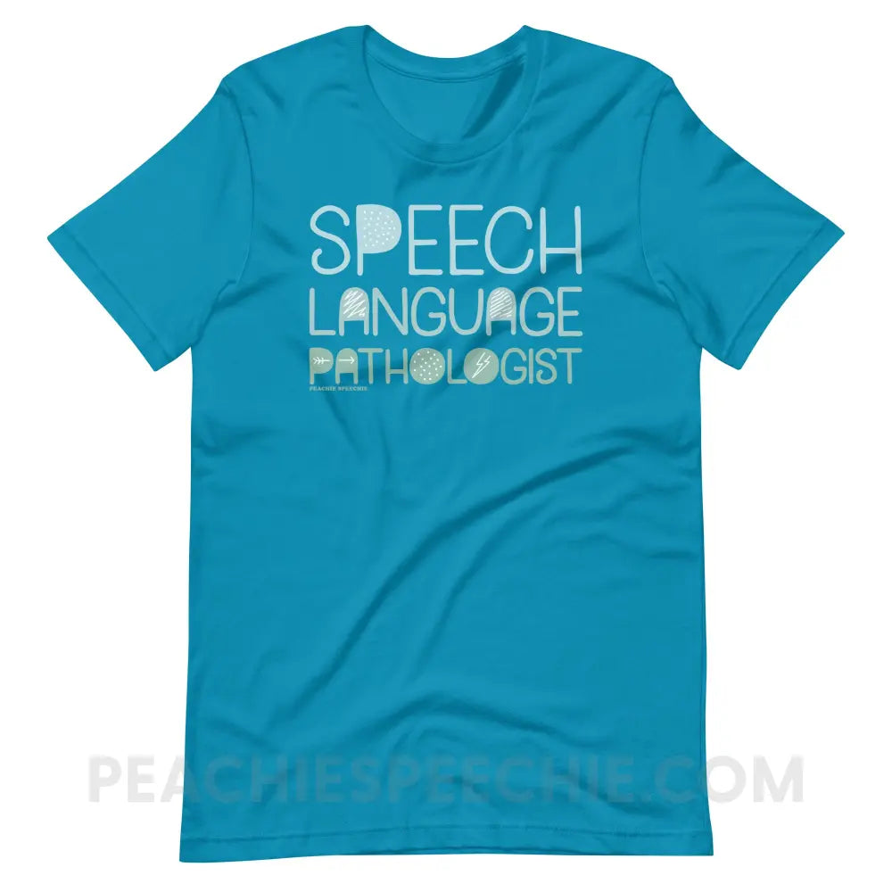 Blackout SLP Premium Soft Tee - Aqua / S - T-Shirt peachiespeechie.com