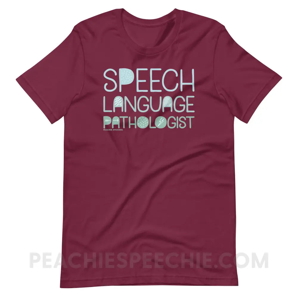 Blackout SLP Premium Soft Tee - Maroon / XS - T-Shirt peachiespeechie.com