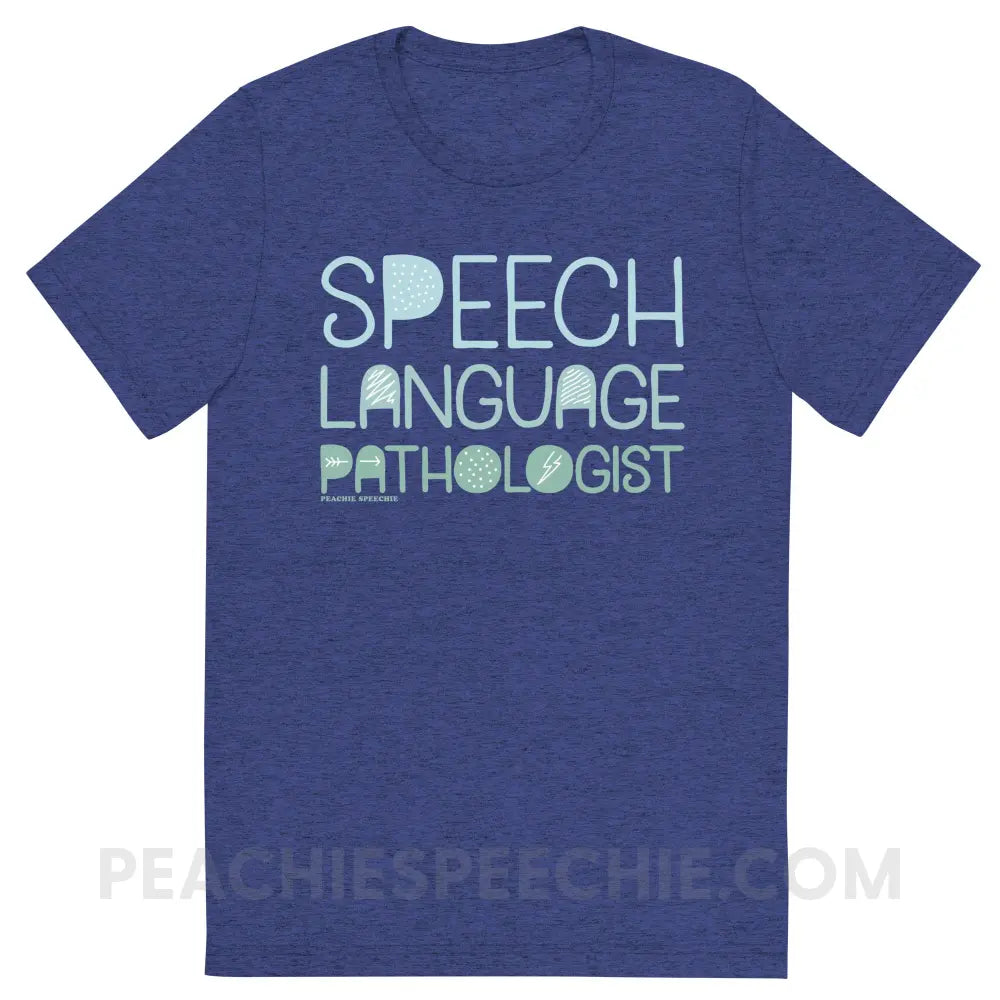 Blackout SLP Tri-Blend Tee - Navy Triblend / S - peachiespeechie.com