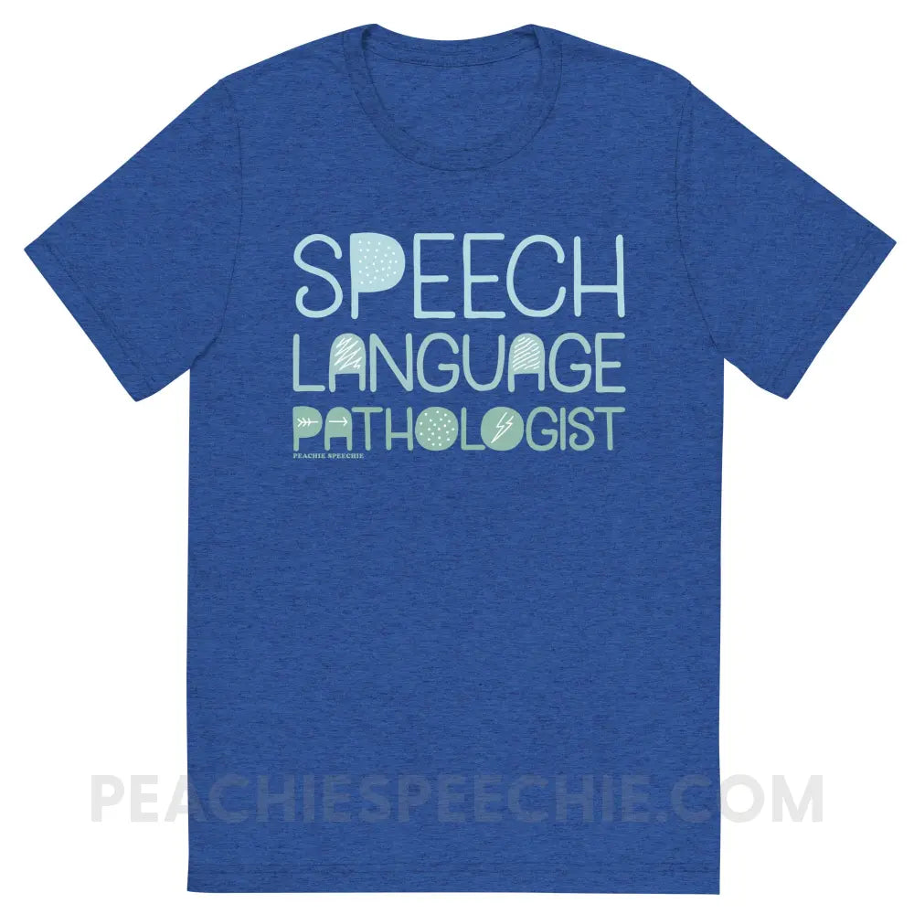 Blackout SLP Tri-Blend Tee - True Royal Triblend / S - peachiespeechie.com