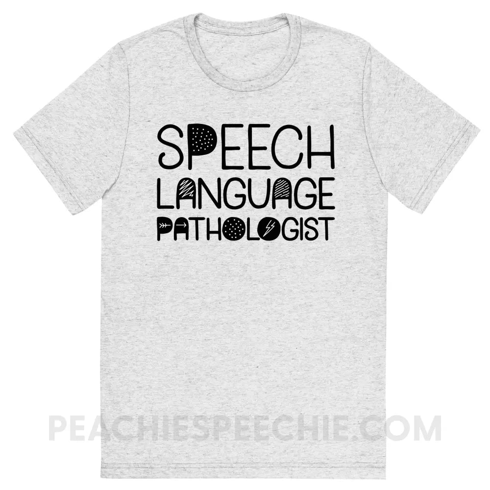 Blackout SLP Tri-Blend Tee - White Fleck Triblend / S - peachiespeechie.com