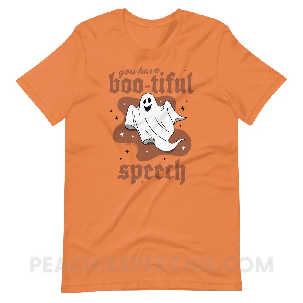 You Have Boo-tiful Speech Premium Soft Tee - Burnt Orange / XS - peachiespeechie.com