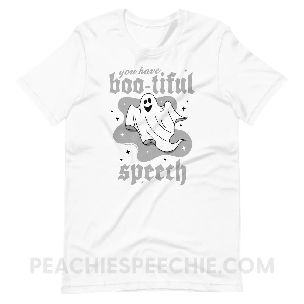 You Have Boo-tiful Speech Premium Soft Tee - White / XS - peachiespeechie.com