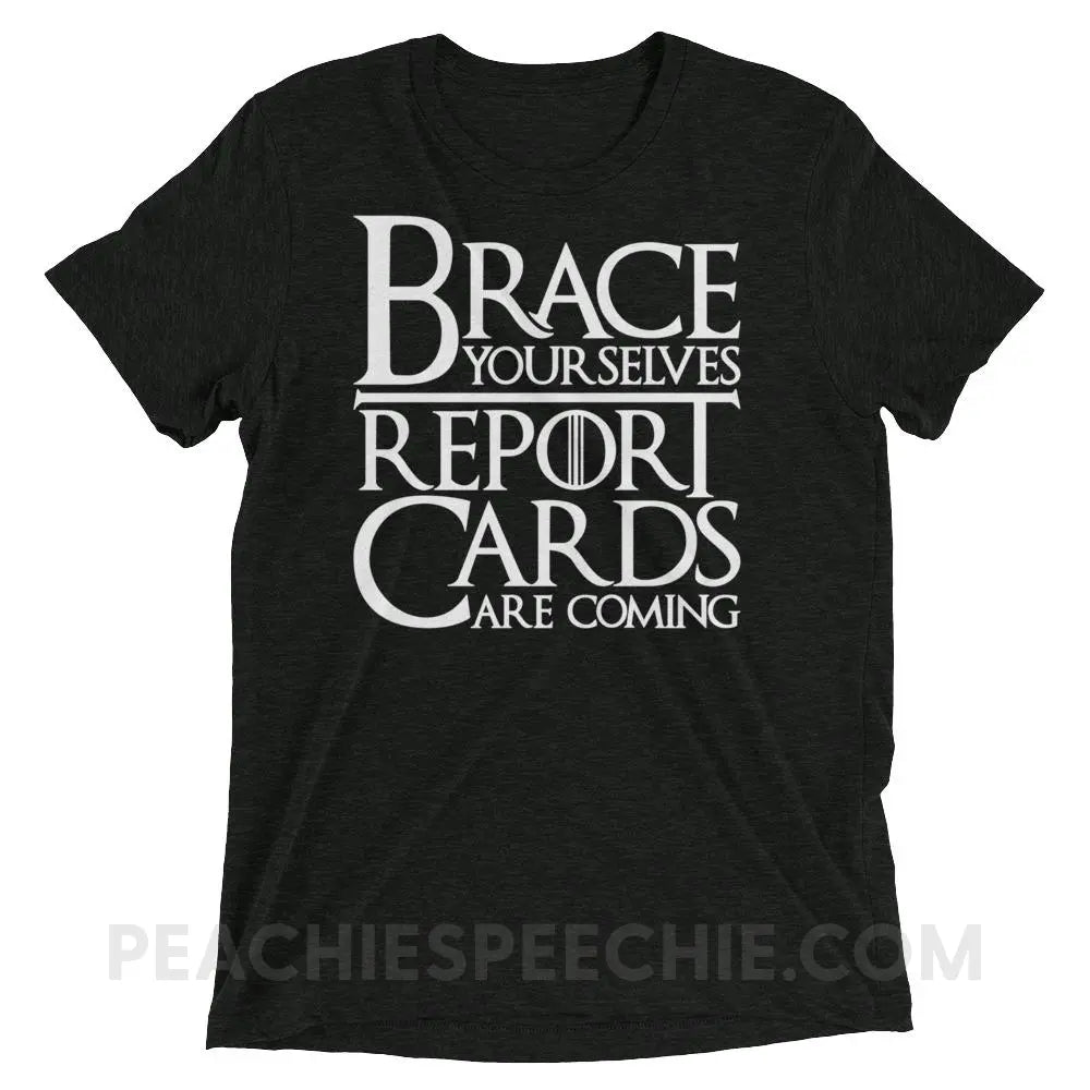 Brace Yourselves Tri-Blend Tee - Charcoal-Black Triblend / XS - T-Shirts & Tops peachiespeechie.com