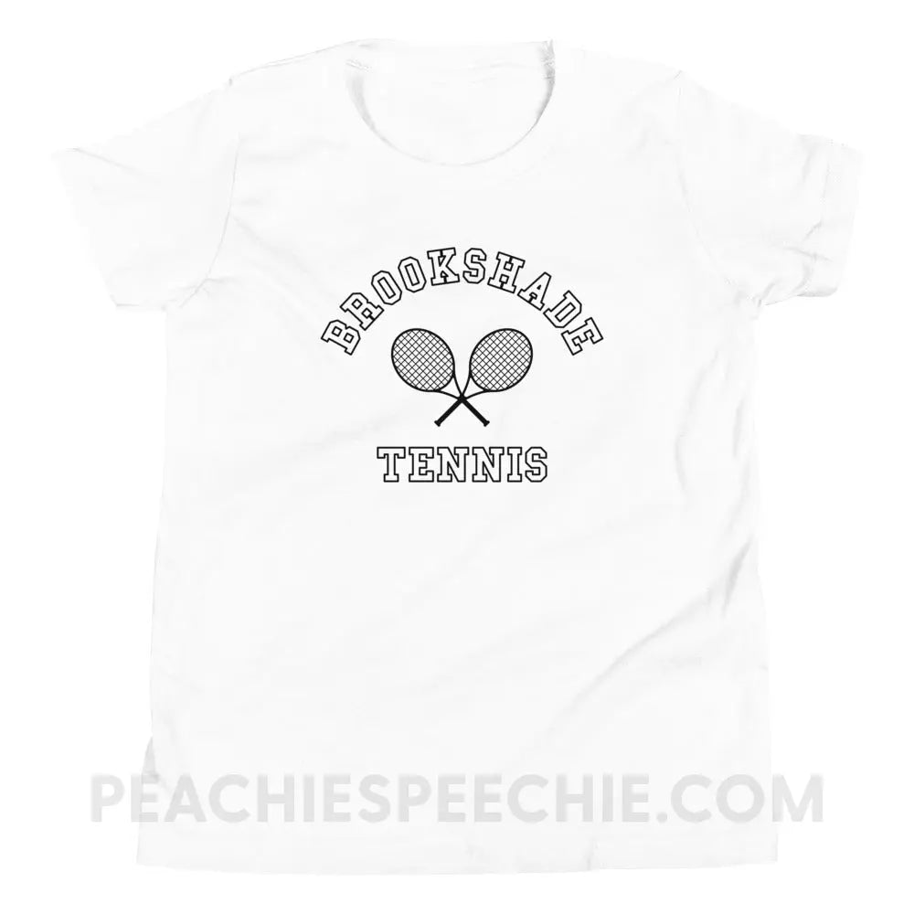 Brookshade Tennis Premium Youth Tee - White / S - custom product peachiespeechie.com