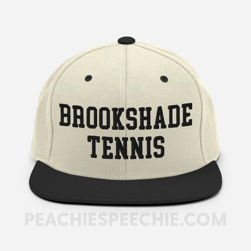 Brookshade Tennis Premium Ball Cap - Natural/ Black - peachiespeechie.com
