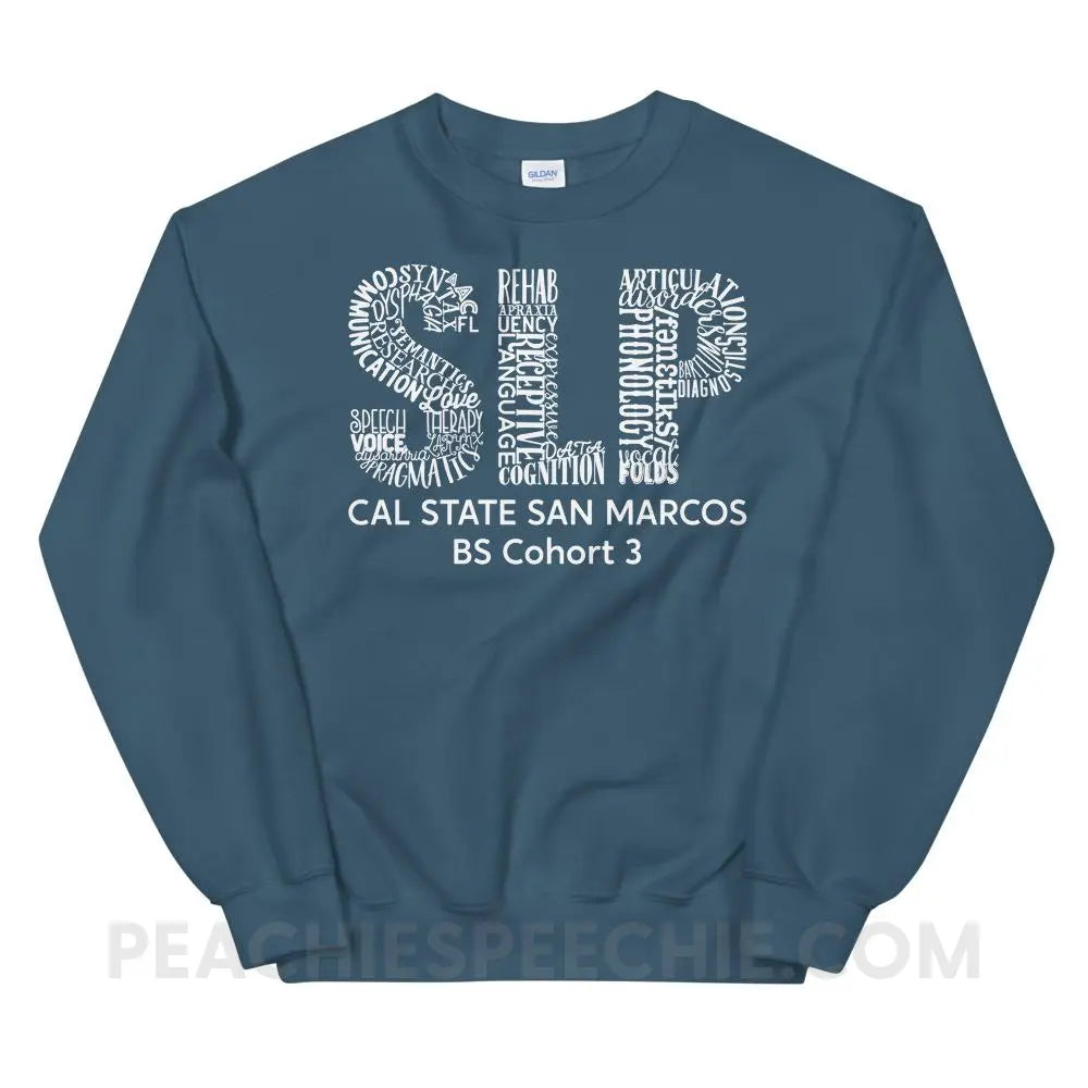 Cal State Classic Sweatshirt - Indigo Blue / S - custom product peachiespeechie.com
