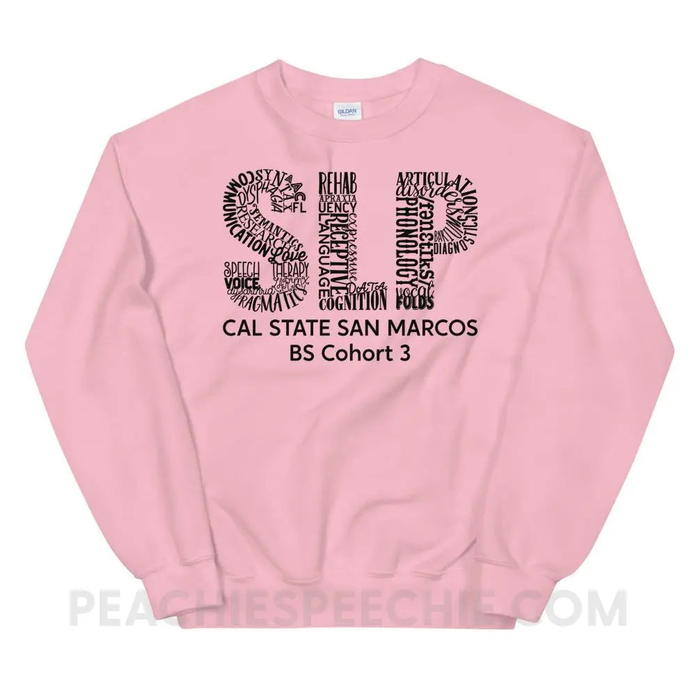 Cal State Classic Sweatshirt - Light Pink / S - custom product peachiespeechie.com