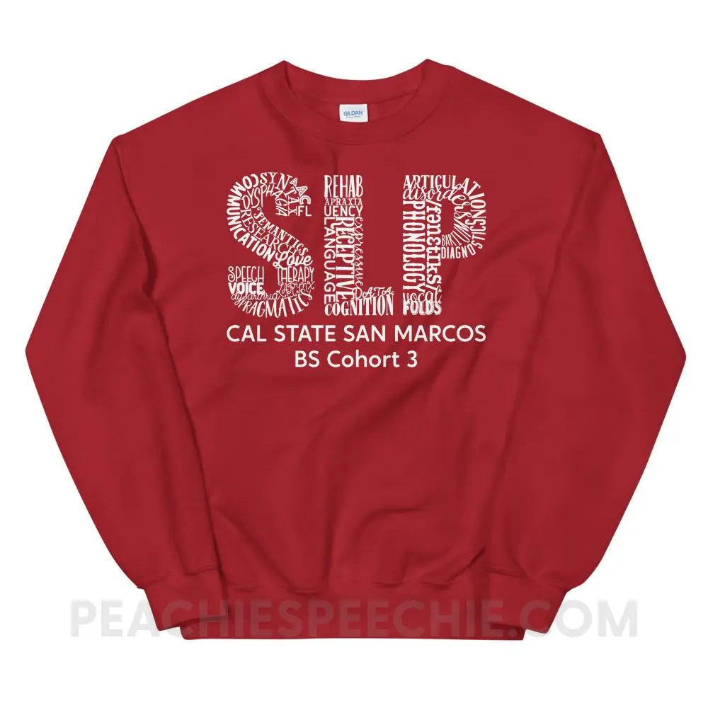 Cal State Classic Sweatshirt - Red / S - custom product peachiespeechie.com