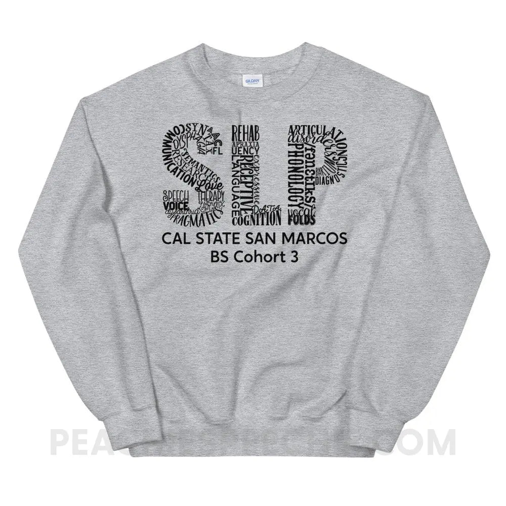 Cal State Classic Sweatshirt - Sport Grey / S - custom product peachiespeechie.com
