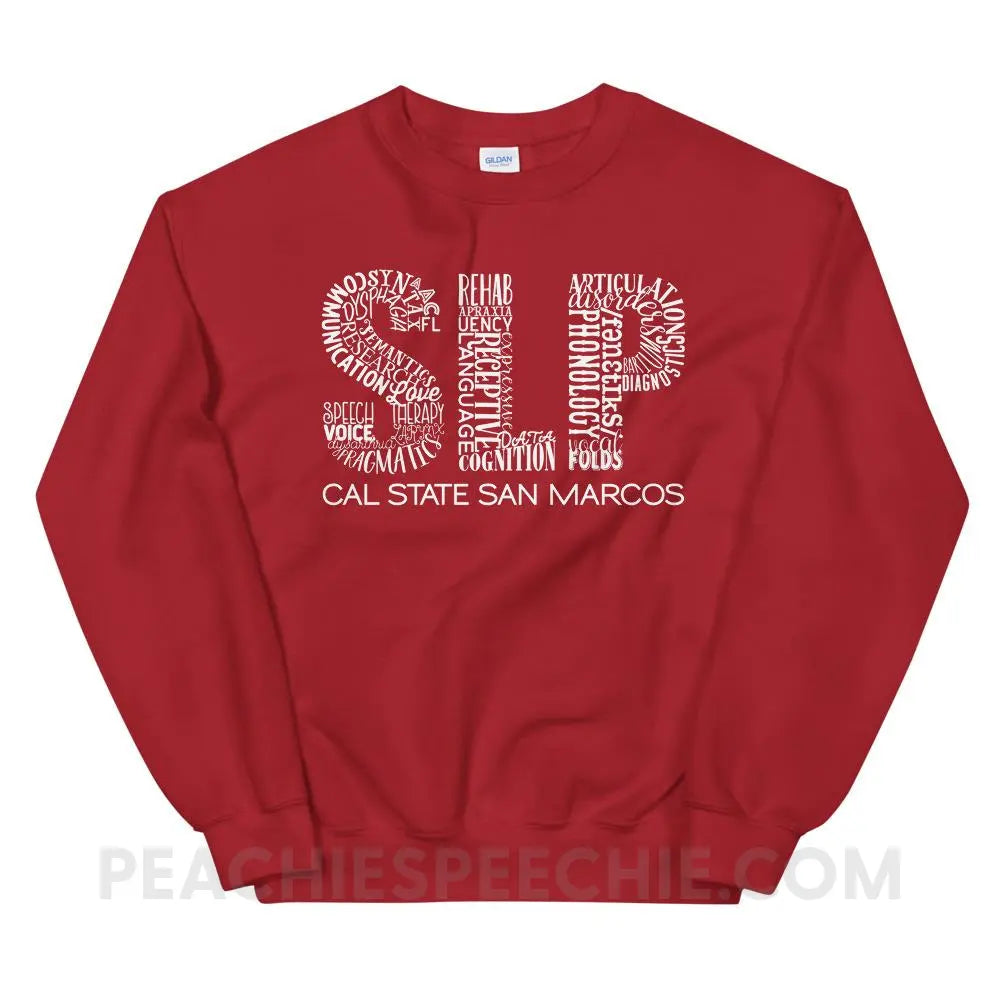 Cal State SLP Classic Sweatshirt - Red / S - custom product peachiespeechie.com