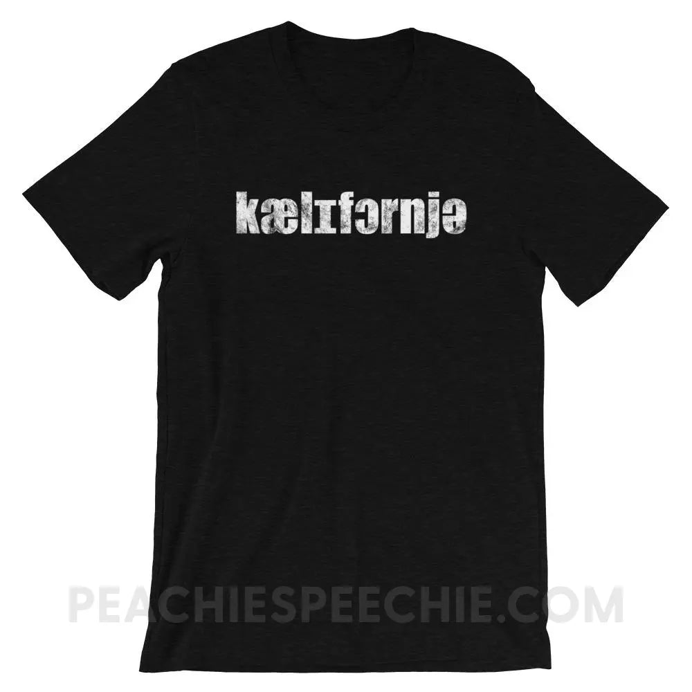 California IPA Premium Soft Tee - Black Heather / S - T-Shirts & Tops peachiespeechie.com