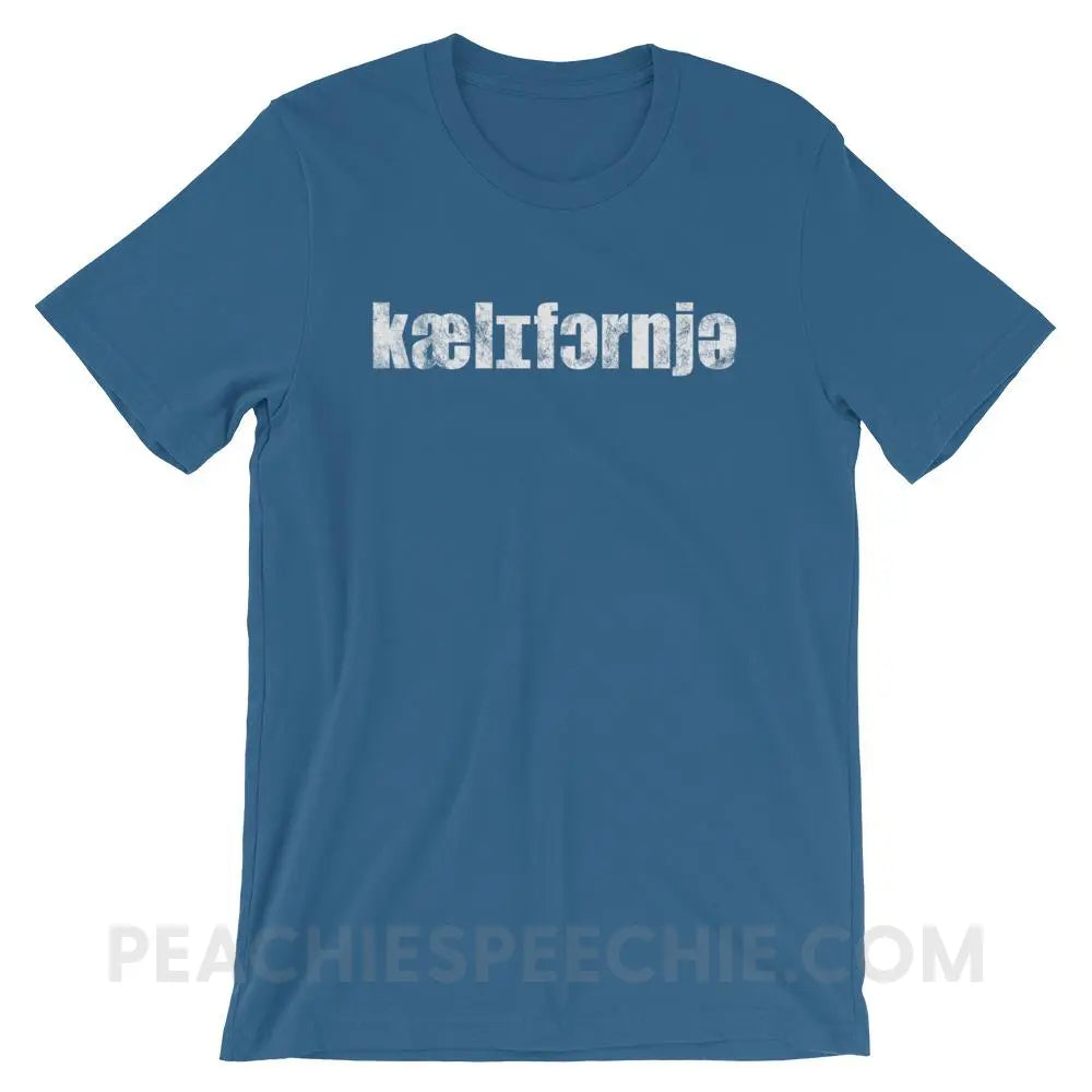 California IPA Premium Soft Tee - Steel Blue / S - T-Shirts & Tops peachiespeechie.com