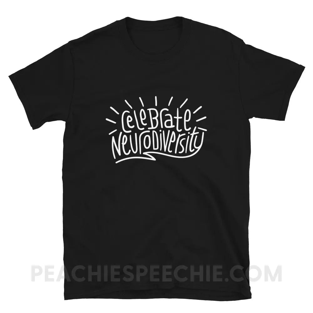 Celebrate Neurodiversity Classic Tee - Black / S T - Shirt peachiespeechie.com