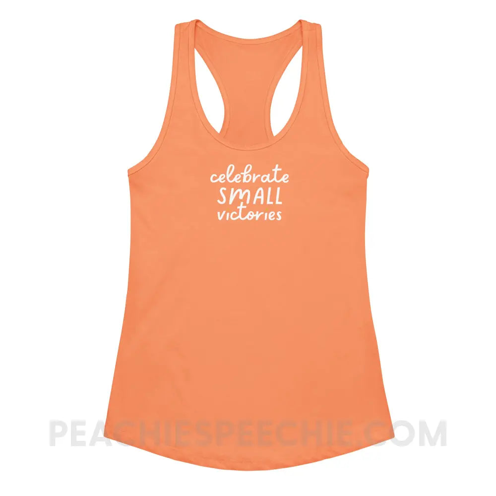 Celebrate Small Victories Superfly Racerback - Light Orange / XS - peachiespeechie.com