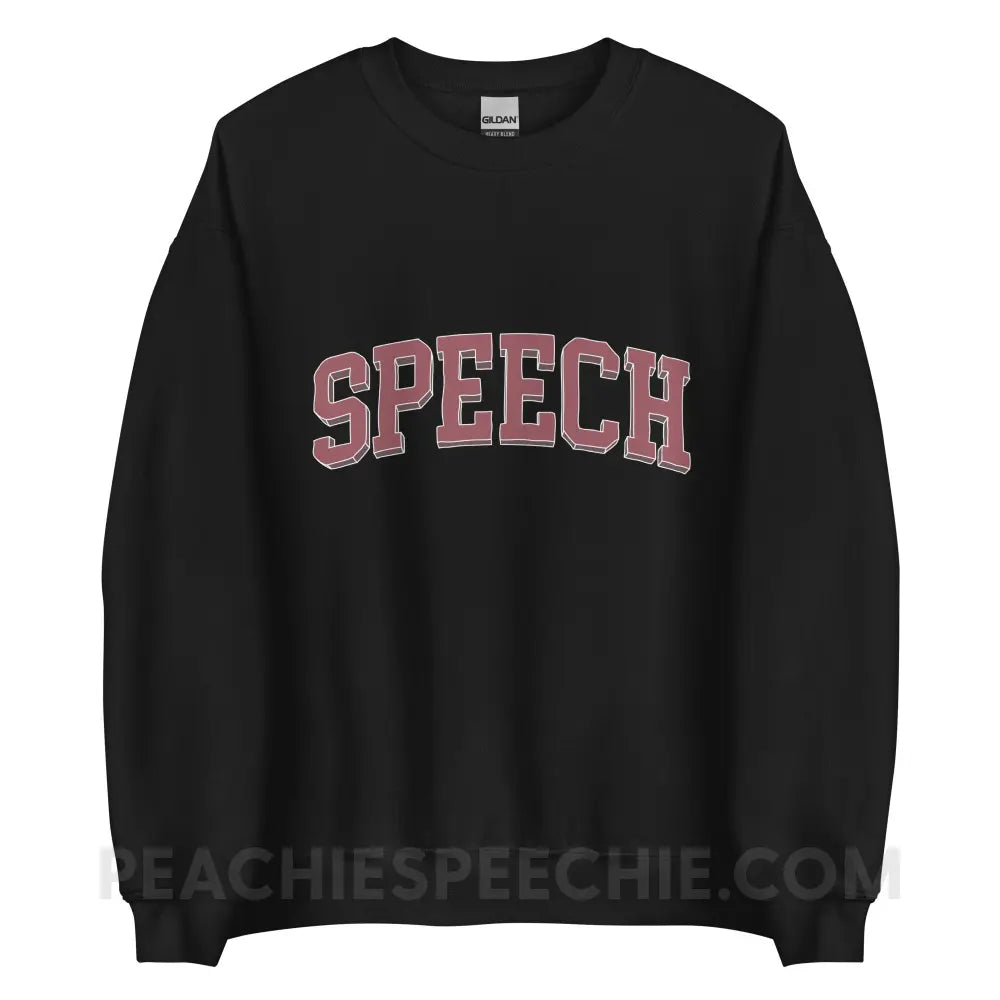 College Style Speech Classic Sweatshirt - Black / S - peachiespeechie.com