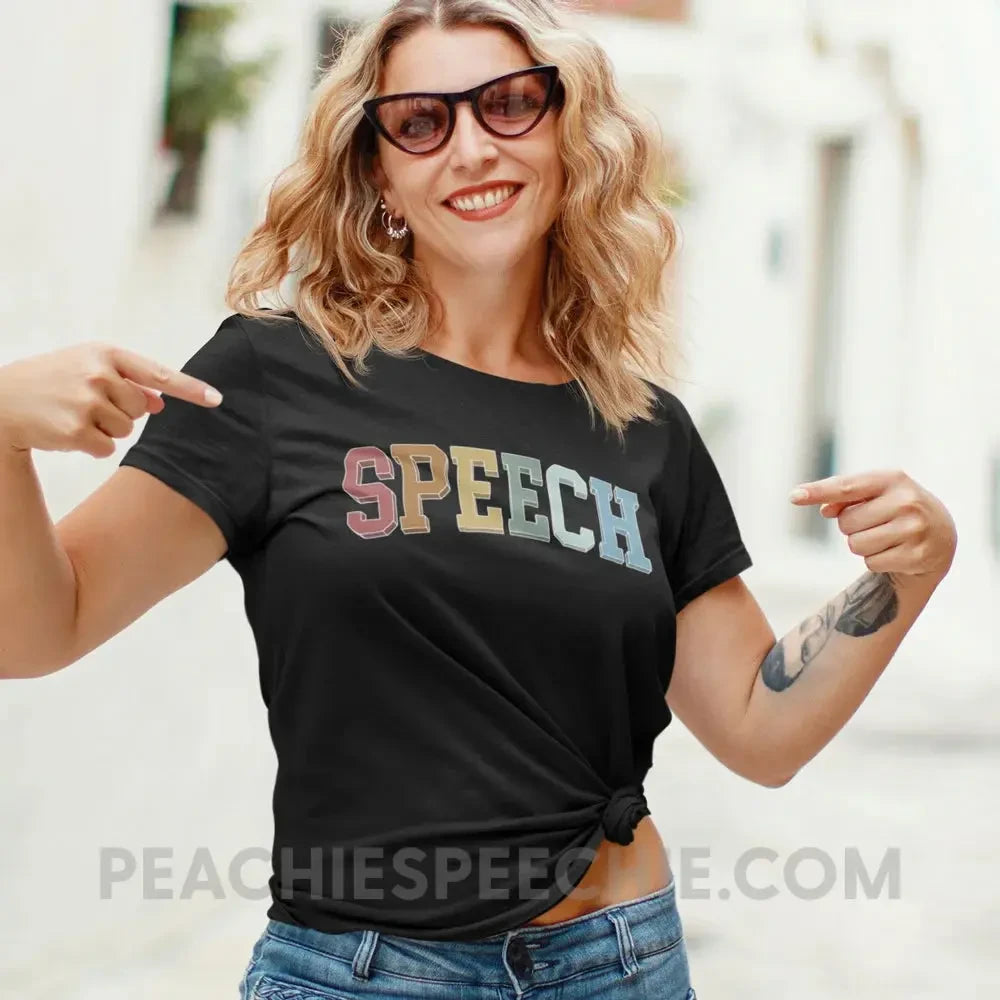 College Style Speech Premium Soft Tee - T-Shirt peachiespeechie.com