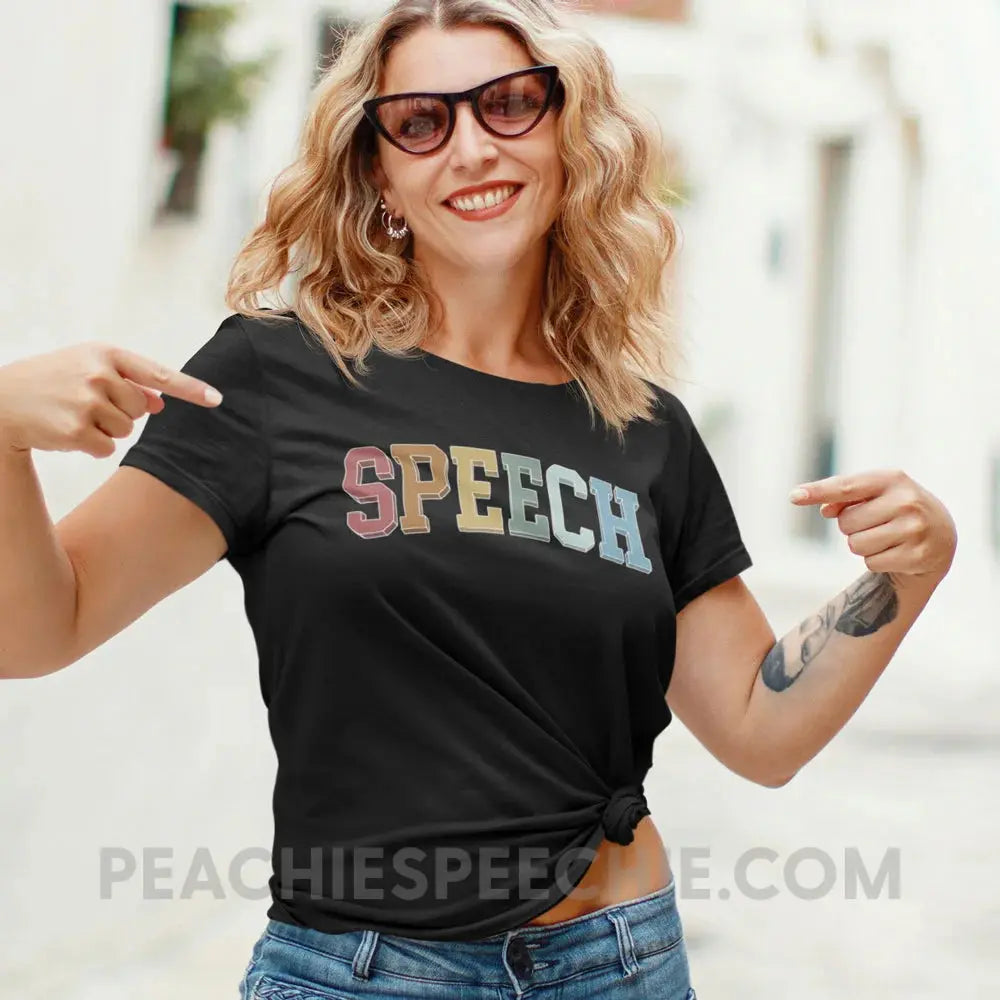 College Style Speech Premium Soft Tee - T-Shirt peachiespeechie.com