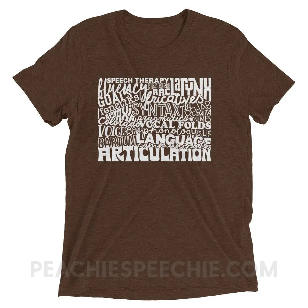 Colorado SLP Tri-Blend Tee - Brown Triblend / XS - T-Shirts & Tops peachiespeechie.com