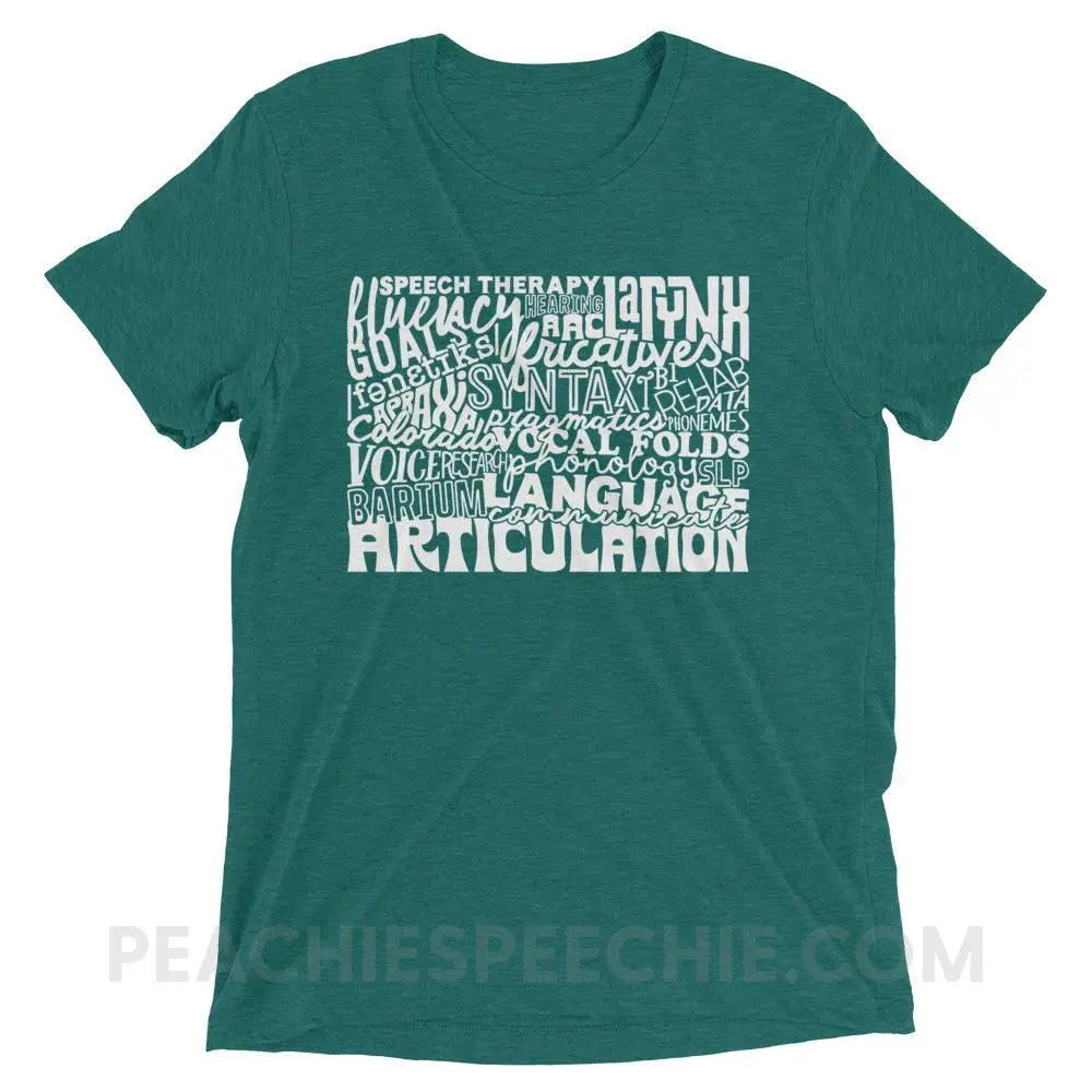 Colorado SLP Tri-Blend Tee - Teal Triblend / XS - T-Shirts & Tops peachiespeechie.com